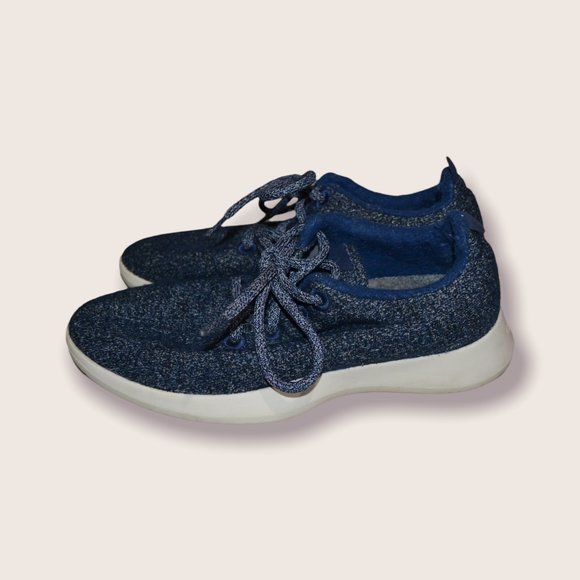Allbirds Wool Runner Women's Sneakers Size 7 Navy Blue - Picture 3 of 6